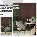 Frienda 6 Pcs 94.5 x 7.9 Inch Acoustic Wood Wall Panels Decorative Soundproof Wall Panels 3D Slat Wood Panels for Home Office Cinema Interior Wall Decoration (Walnut Wood) Frienda