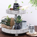 Mini Mason Jar Centerpiece Table Decorations for Farmhouse Coffee Table Dining Table Decor Tiered Tray Jar with Lids for Kitchen Living Room Set of 3 Nefelibata