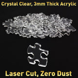 Funwares ImPuzzable Insanely Impossible Puzzle: Clear Acrylic Jigsaw Puzzle for Adults, Every Piece Unique, False Edges, False Corners, Hardest Puzzle for Adults, White Elephant Gift! 200 Piece Puzzle Funwares