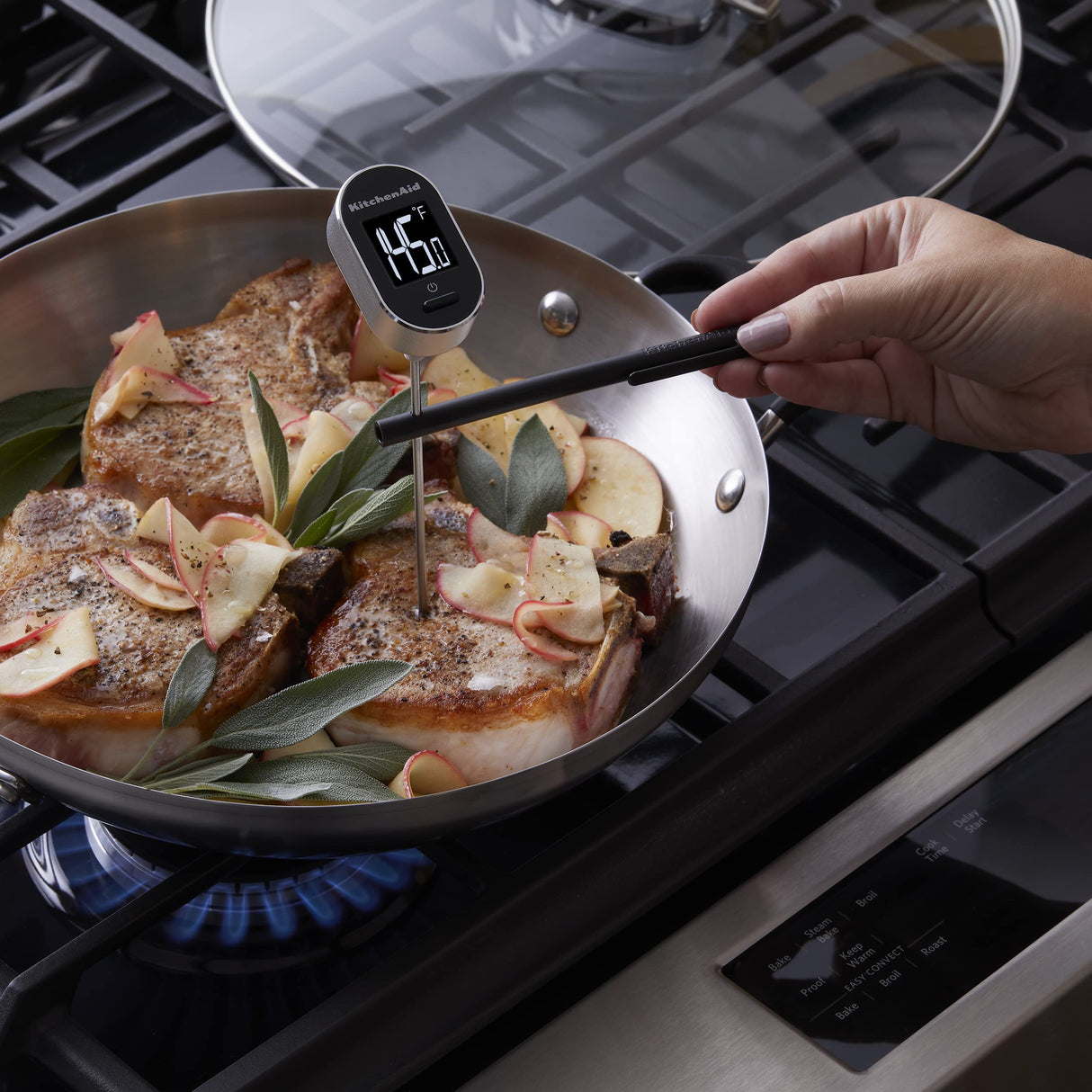 KitchenAid KQ904 Digital Instant Read Kitchen and Food Thermometer, Temperature Range: -40F to 482F, Black KitchenAid