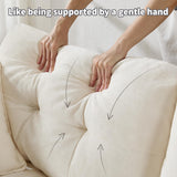 84" Loveseat Sofa, Modern Couches for Living Room,Double-Layer Cushion Cloud Couch with Deep Seat,Super Comfy Chenille Sofas,Sturdy Frame, Easy Assembly for Bedroom, Apartment, Office, Beige Opiesit