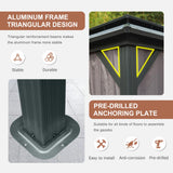 SHPAI Hardtop Gazebo 12x18FT, Aluminum Outdoor Gazebo with Galvanized Steel Double Roof Canopy, Curtains and Nettings, Metal Gazebo Permanent Pavilion for Patio Wedding, Party, Outdoor Dining, Gray SHPAI