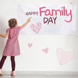 Shimeyao 12 Pcs 2 x 4 ft Sublimation First Day of School Banner Blank White Banner with Rope Paintable Shower Party Decoration Large Polyester Wedding Sign DIY Business Material Indoor Outdoor Shimeyao