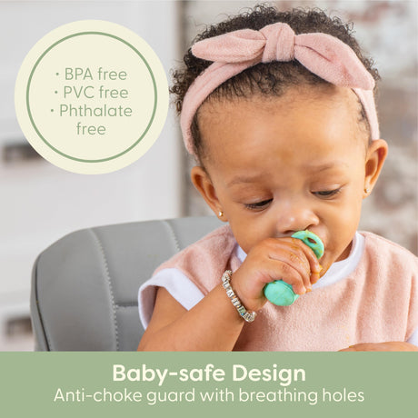 UpwardBaby Self Feeding Spoons with Anti-Choke Barrier – Silicone Utensils for 4 Months+ – Baby Led Weaning Silicone Spoon - Feeding Supplies UpwardBaby