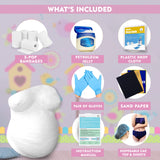 Crawl Story Belly Cast Kit Pregnancy-Baby Casting kit | With 5-Plaster Cloth Roll, Hanging Hardware & Decorative items| Perfect Baby Shower & Pregnancy Gifts|Pregnancy Belly casting kit baby bump cast Crawl Story