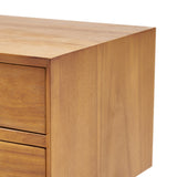 Great Deal Furniture Mid Century Nightstand, Natural GDF Studio