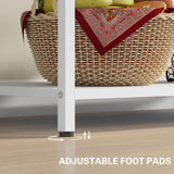 HOMCOM Baker's Rack with Power Outlet and LED Lights, Coffee Bar Cabinet with Storage Shelves, Industrial Microwave Stand with Wine Bottle Rack, Drawer, Barn Door Cabinet, White HOMCOM