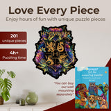 Crafthub Harry Potter Wooden Puzzles for Adults – A3 Size with 201 Pieces Wood Puzzles – Fine Oddities – Jigsaw Puzzles with Unique Shapes – 10.8" x 13" CRAFTHUB