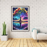 Tree of Life Paint by Numbers Kit for Adults Beginner with Wooden Framed,Adult Paint by Number Kits On Canvas,Adults' Paint-by-Number Kits DIY Oil Painting Kits for Gift Home Wall Decor 12x16 Inch MIRCVSH