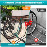 Kinghouse Floor Bike Rack for 3 Bikes, Bike Stand, Protects Disc Brake & Derailleur, Bike Rack for Indoor Outdoor Garage, Fits Road/Kids/MTB Bicycles with 12"-29" Tires Kinghouse