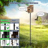 Gtongoko Smart Bird Feeder Pole, 79 Inch New Upgraded Hummingbird House Pole for Outdoor, Bird Buddy Pole, Bluebird House Pole Mount Kit, Adjustable Heavy Duty Bird Feeder Stand, Black Gtongoko