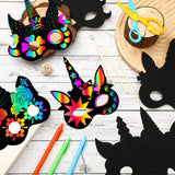 48 Pcs Unicorn Scratch Cards for Kids Rainbow Spring Scratch Crafts 12 Styles Scratch Off Unicorn Party Favors for DIY Crafts Home Decoration Art Project Games Sratte