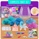 Unicorn Terrarium Gifts for Kids - Light Up Terrarium Crafts Kit with DIY Moon Lamp - Unicorn Toys for Girls - Arts and Crafts Birthday Gift for Girls Ages 4 5 6 7 8-12 Year Old LAOESE