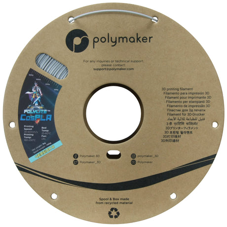 Polymaker Easy to Sand & Paint PLA Filament 1.75mm CosPLA (Version A - Durability with Extra Sand-Ability), PolyLite 3D Printer Filament 1.75mm 1kg 3D Printing PLA Filament Easy Sanding for Cosplay POLYMAKER