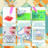 Sretoul 4 Pack Cartoon Diamond Art Kits for Kids-4 Pack Diamond Art Painting for Kids, 7 Year Old Girl Birthday Gifts 6X6 Inch Sretoul