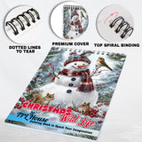 TPLHOUSE Christmas Wild Life Coloring Book Spiral Bound for Adults, Premium Cover, 30 Illustrations Coloring Pages of Animal Wildlife in Holiday Scenes for Stress Relief and Relaxation TPLHOUSE