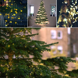BHCLIGHT Extra-Long 95FT 240LED Christmas Lights Outdoor/Indoor, Timer & Memory & 8 Modes, Waterproof Green Wire Tree Lights for Xmas Party Garden Halloween Christmas Tree Decorations (Warm White) BHCLIGHT
