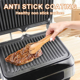 Panini Grill Press Sandwich Maker – Smokeless Indoor Grill with 2 Removable Ceramic Non-Stick Plates, 6 Cooking Functions, 1600W, 180° Reversible Grill Plate (Black) MOULIS