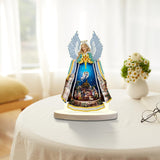 Diamond Art Kits Christmas Angel Nativity Scene – DIY Tabletop Diamond Painting Decoration with Holy Family, Desktop Ornament for Adults, Special Gem Mosaic Craft Kit, Religious Holiday Home Decor antor