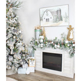 AuldHome Wood Enamel Nesting Angel Statue; Primitive Farmhouse Christmas Decor Figurine AuldHome Design