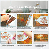 ATDMS Large Diamond Art Kits for Adults - DIY 5D Landscape Diamond Painting Kits for Adults,Full Drill Forest Diamond Painting, Sunset Gem Art Kits for Home Wall Decor 27.5x15.7 Inch ATDMS
