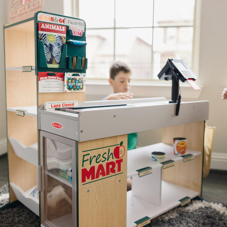 Melissa & Doug Freestanding Wooden Fresh Mart Grocery Store - FSC Certified Melissa & Doug