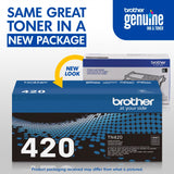 Brother Genuine TN420 Mono Laser Toner Cartridge, Black Brother