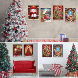 6 Pack Christmas Diamond Art Kits for Adults - Christmas 5D Diamond Painting, Gem Art for Adults, Gem Painting Kits for Wall Home Decor Arts Craft 12x16inch ajepon