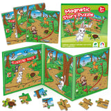 Quilinz Jigsaw Puzzles,Magnetic Animal Puzzles for Toddlers Age 4-6,Sequence Cards for Kids 3-5,Story Telling Cards,Airplane Car Road Trip Activities,Toddler Travel Activities,Preschool Learning Toys Quilinz