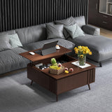 JOINICE,Lift Top Coffee Table with Storage,Mid Century Modern Square Coffee Table,Walnut Wood Coffee Table,Multi-Functional Coffee Tables for Living Room,Convenient for Eating,Gaming,or Working JOINICE