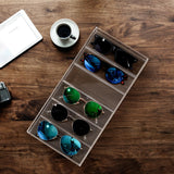 Acrylic Sunglasses Storage Organizer Tray Clear Display Case for Eyewear 6 Grid (1) Kenpal