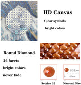 5D（A Sunday Afternoon on The Island of La Grande Jatte）Georges Seurat Diamond Painting Kits for Adults Kids, Full Drill Round Crystal Rhinestone Diamond Art Craft Canvas for Home Wall Deco(12X16Inch) Red Mills