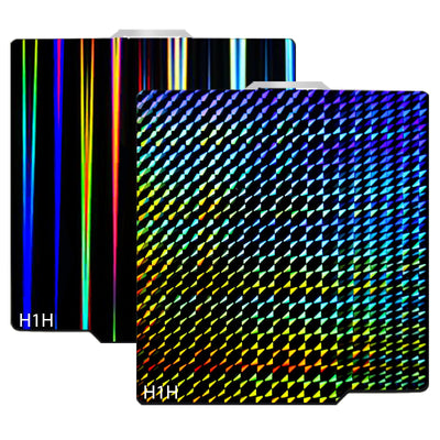 Wefuit 3D Printer H1H Build Plate for Bambu Lab A1/X1C/X1/X1E/P1P/P1S 3D Printer,257x257mm Spring Steel Plate,Double Sided Flexible Sheet Removable Platform (Light Beam H1H +Phantom H1H)