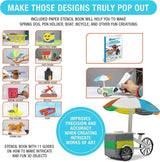 3Dmate Starter - Transparent 3D Pen Mat 9 x 7 Inches with Compatible Stencils Book - Flexible Two-Sided Heat-Resistant Silicone - 3D Pen Accessories - Templates for Kids, Adults 3Dmate