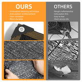 BELLEBILL 50% Shade Cloth, 6.5x16.5FT Sun Shade Cover Net Mesh Tarp with Grommets for Greenhouse, Plant, Garden, Patio, Pergola, Sun Shade Canopy Black BELLEBILL