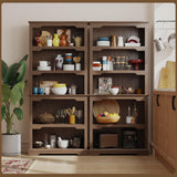 TRONLEE Tall Bookcase, 70 inch Height, 5-Tier Open Storage Shelf, 31.5 in Wide Standing Bookshelves for Home, Office, Bedroom, School, Library, 31.5W * 11.81D *70H (Walnut, Open Storage) TRONLEE