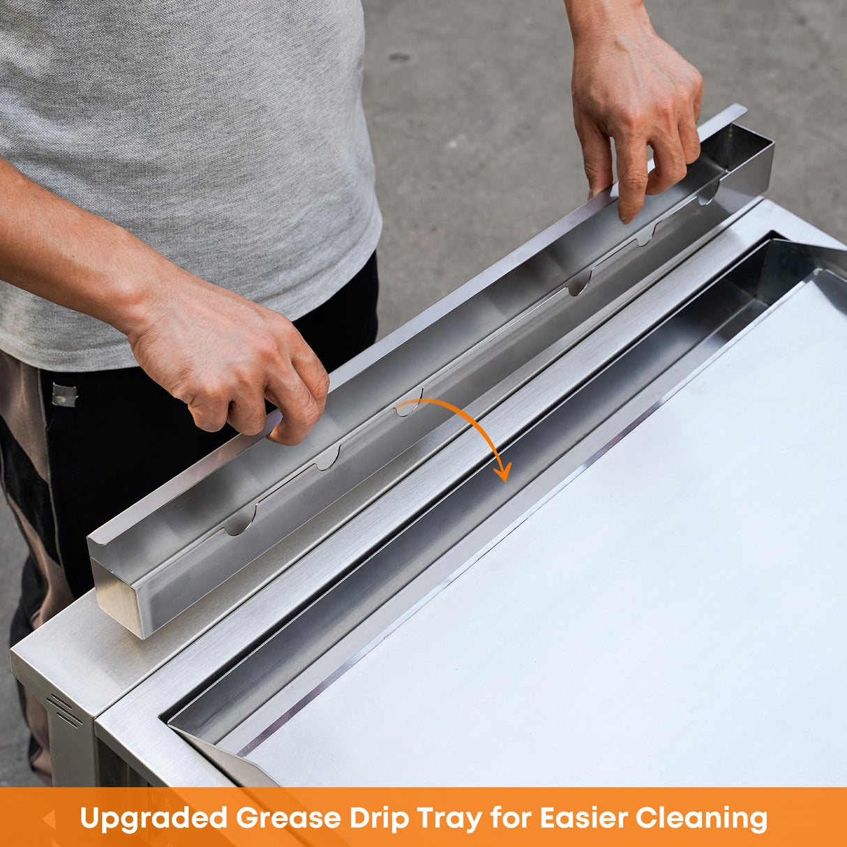 Stanbroil 28-Inch Premium Built-In Liquid Propane Griddle for Outdoor Kitchen Grill, Durable Stainless Steel 2-Burner Flat Top Grill with Lid for BBQ Island, 34,000 BTUs Stanbroil