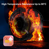 IEMAI PETG Carbon Fiber Filament 1.75mm, Matte Black PETG-CF, Heat-Resistant, High Strength & Rigidity 3D Printer Filament, 1kg Spool Designed for Complex Models and Functional Parts IEMAI