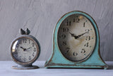 Creative Co-Op Metal Mantel Clock with Aqua Finish Creative Co-Op