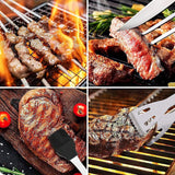 BBQ Accessories Kit - 20pcs Stainless BBQ Grill Tools Set for Smoker Camping Barbecue Grilling Tools BBQ Utensil Set Outdoor Cooking Tool Set with Canvas Bag Gift for Thanksgiving Day, Christmas Cooking Coll