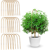 Coloch 20 Pack Bamboo U Trellis Support, 16 Inch U Loop Plant Stake Arch Garden Trellis for Potted Plants, Climbing Flowers and Vines, Ivy, Outdoor Planting Coloch