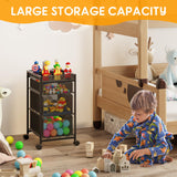 Rolling Utility Cart with 3 Drawers, Craft Organizer and Storage with DIY Divider, Lockable Wheels, Multi-Functional Storage for Art Supplies, Store for Brushes & Paints & Artifacts Small Parts Hayexiha