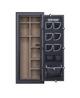 Heritage Security Products 24-Gun Fireproof and Waterproof Safe with Electronic Lock, Dark Silver 24ESSH Heritage Security Products