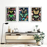 OFRKE Diamond Painting Kits for Adults,3 Pack Butterfly Moth Diamond Art for Beginners, Diamond Round 5D Full Drill Paint with Diamonds Pictures Gem Art Painting Kits DIY Crafts Kits 12x16inch OFRKE