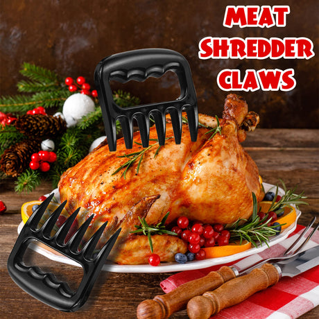 ROMANTICIST 27pcs Heavy Duty BBQ Tools Gift Set for Men Dad, Extra Thick Stainless Steel Grill Utensils with Meat Claws, Grilling Accessories Kit in Portable Carrying Bag for Camping, Backyard Brown ROMANTICIST