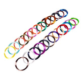 25 Colors Silk Shiny PLA Filament Sample Pack, Each Color 4 Meter Length, Total 100m 3D Printer 3D Pen Material Refill, with Extra 2 Finger Caps by MIKA3D MIKA3D