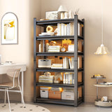 Notmise Book Shelf 6-Tier Tall Bookshelves Metal, Industrial Adjustable Storage Black, Easy to Assemble for Bedroom (78" H * 39.3" W * 15.7" D) Notmise