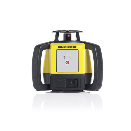 Leica R610,RE140, Alkaline Rugby 610 2000-Feet Self Leveling Horizontal Rotary Laser Kit with Rod Eye 140 Receiver, Yellow Leica