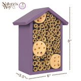 Nature's Way Bird Products PWH1-B Purple Bee House Nature's Way