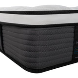 Queen Mattress, 12 Inch Pillow Top Hybrid Mattress in a Box Medium Firm Fiberglass-Free, Soft Breathable Pressure Relief Memory Foam Pocket Innerspring Bed, CertiPUR-US Certified PAMYO